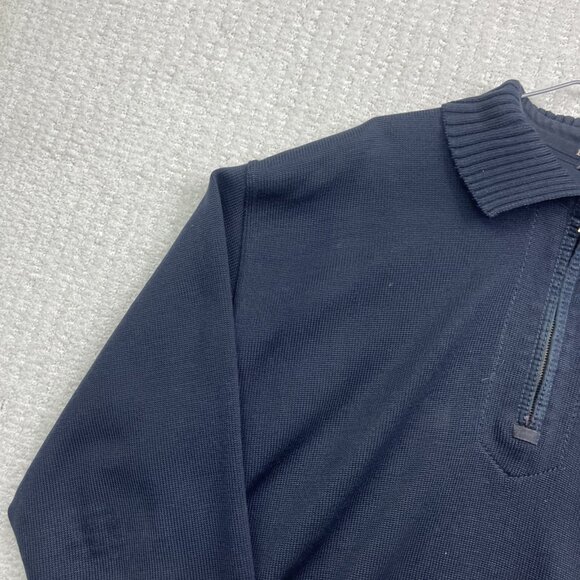 Paul & Shark Pure Wool Sweater Men's Size L Collared Half Zip Jumper Navy Read* - Picture 4 of 16